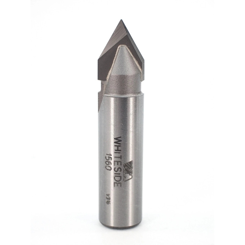 60 Degree V-Groove Router Bit - Shank:1/2"